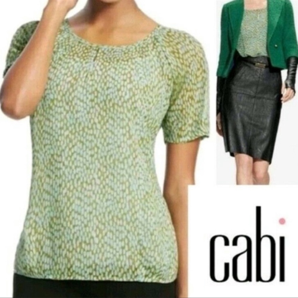 CAbi # 602 Pebble Blouse XS